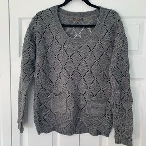 ❗️SOLD❗️DEX - gray knit sweater